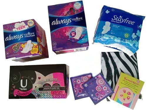 My First Period Sampler Kit - Blue Gift Box by UrLife