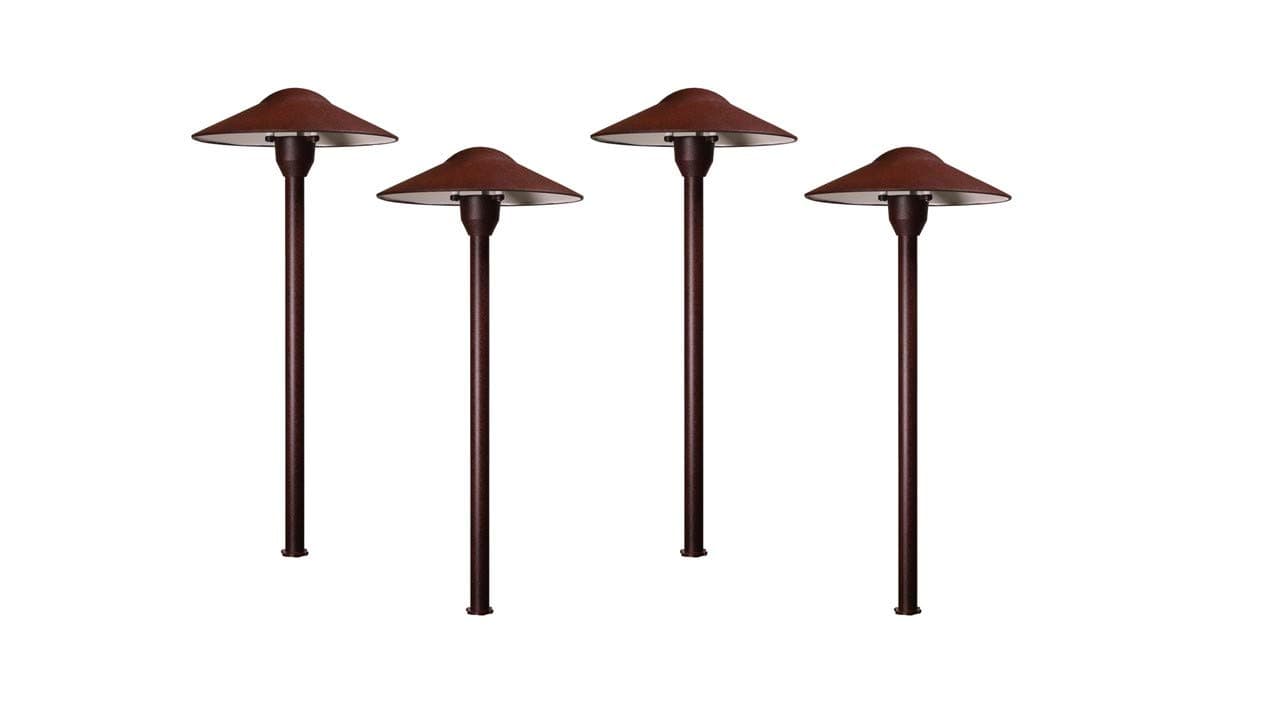 Best Pro Lighting 3W LED Low Voltage Mushroom Path Light Set of 4 (301RST-LED)