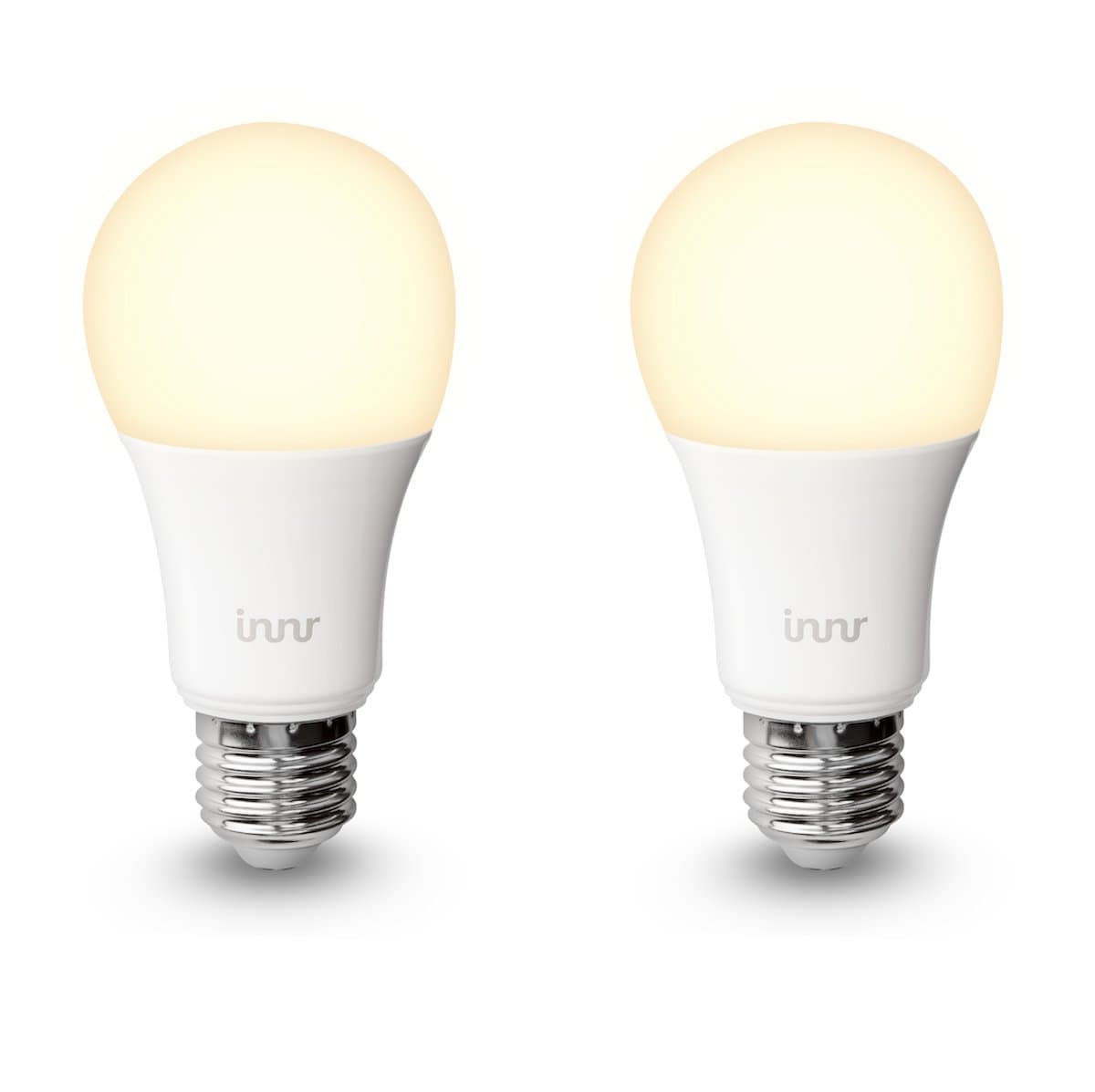 Innr E27 Duo pack of 2 smart, warm white, dimmable, retrofit LED bulbs (Hue* & Alexa compatible) RB 165