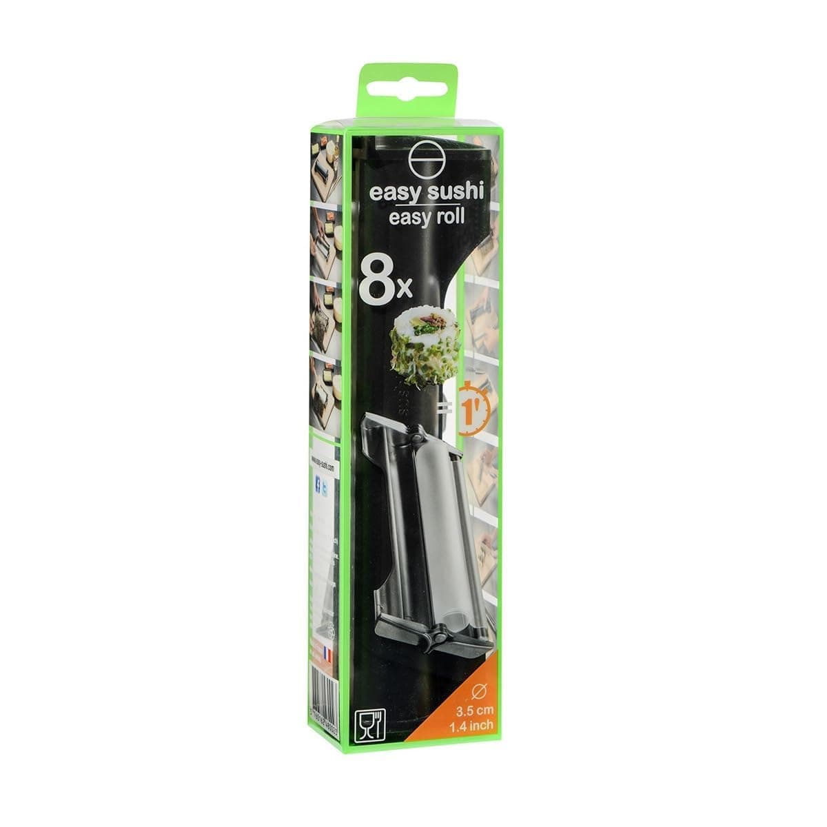 Easy Sushi 3.5 cm Roller, 1.4", Black