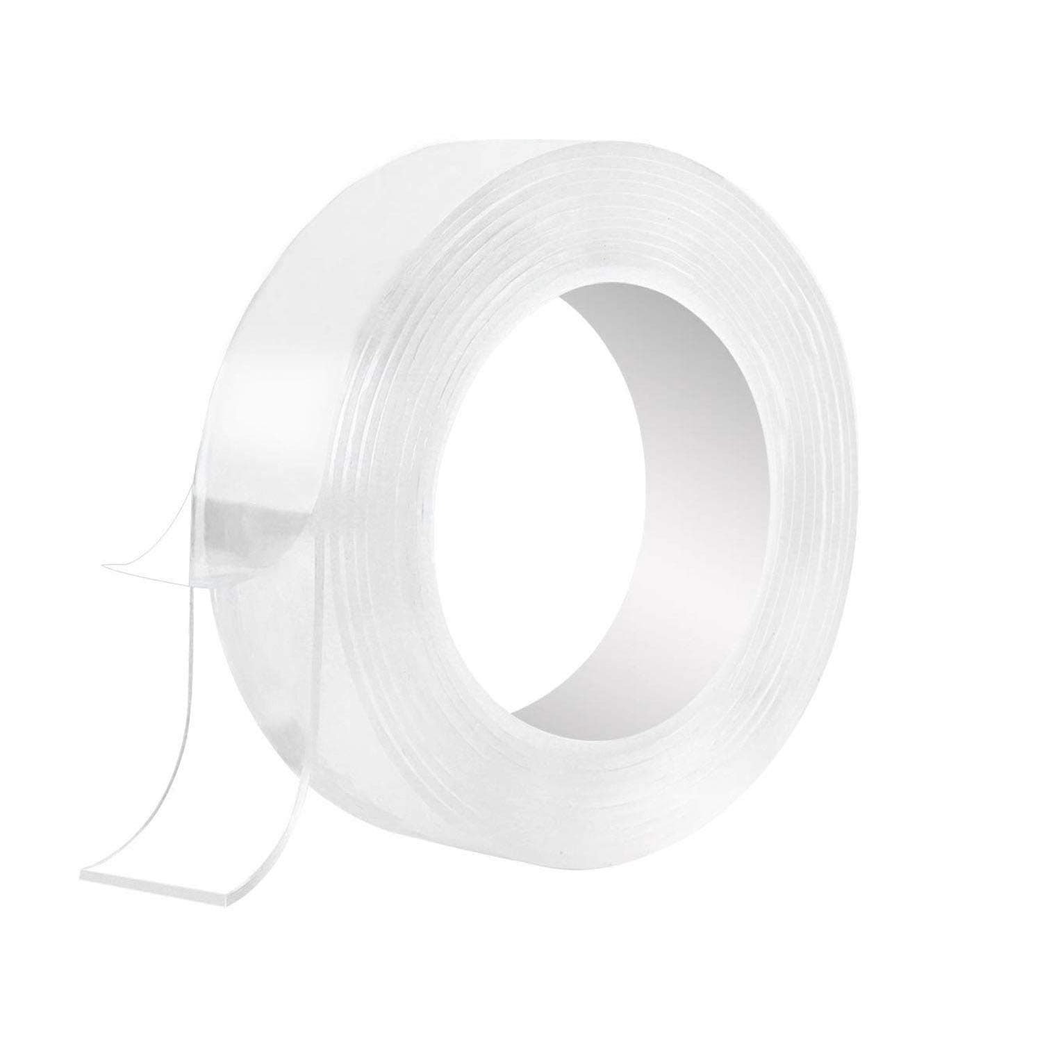 Double Sided Tape Heavy Duty(16.5FT/5M),Multipurpose Double Sided Mounting Tape,Washable and Removable Strong Nano Tape,Double Sided Tape for Walls,Carpets,Sticky Tape for Dorm Room Essentials