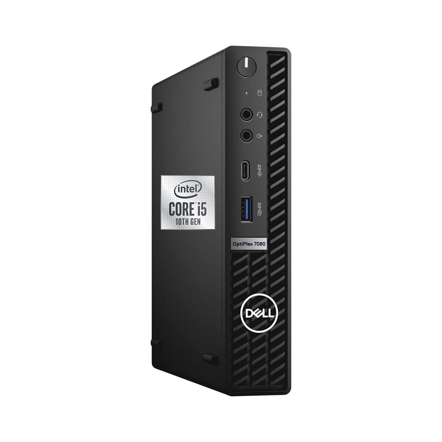 DELL OptiPlex 7000 Series 7080 Micro Form Factor Mini Business Desktop, Intel Core i5-10500T Processor, 16GB RAM, 256GB PCIe SSD, DisplayPort, RJ45, Wi-Fi 6, Windows 11 Pro, Black