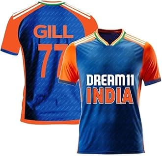 Ind Cricket Team T20 Jersey 2024 Dhoni_Virat,Rohit,Hardik,Rishabh,Rahul,Surya,Gill (Boys,Men,Kids)