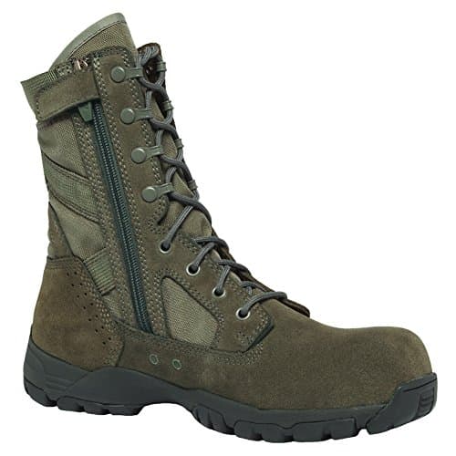 BELLEVILLE Tactical Research 8" Flyweight Side-Zip Composite Toe Garrison Boot, Color: Sage, Size: 10.5, Width: R (TR696ZCT-R-10.5)