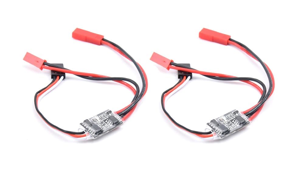 YoungRC Remote Controlled AUX on/Off 3~30V High Current RC 20A Electronic Switch Relay for RC Drone Car Truck Boat LED Light PWM Signal Control (2PCS)