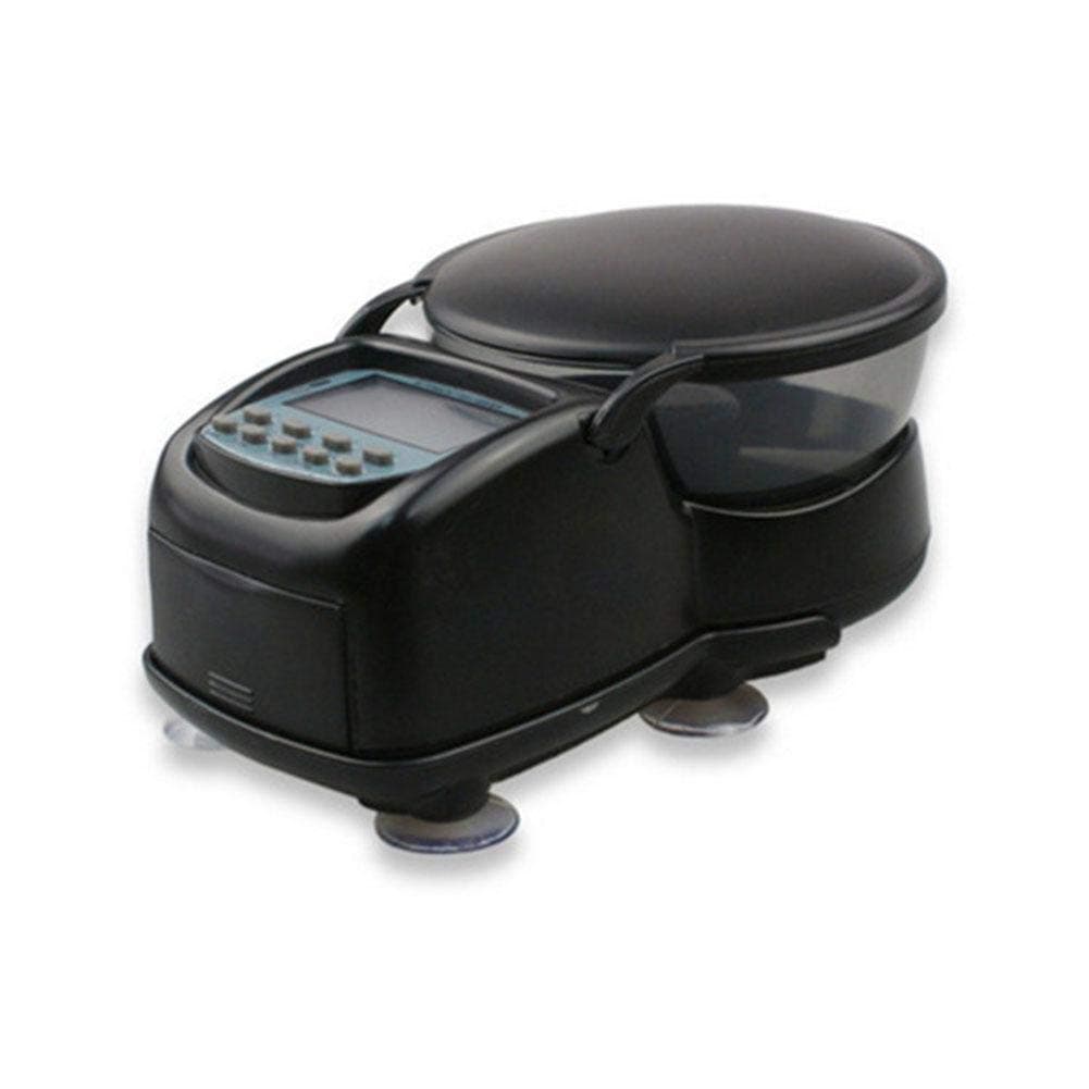 Ritapreaty Automatic Fish Feeder - Pond Programmable Food Feeding Timing Ration Dispenser - Digital Electric Aquarium Fish Tank