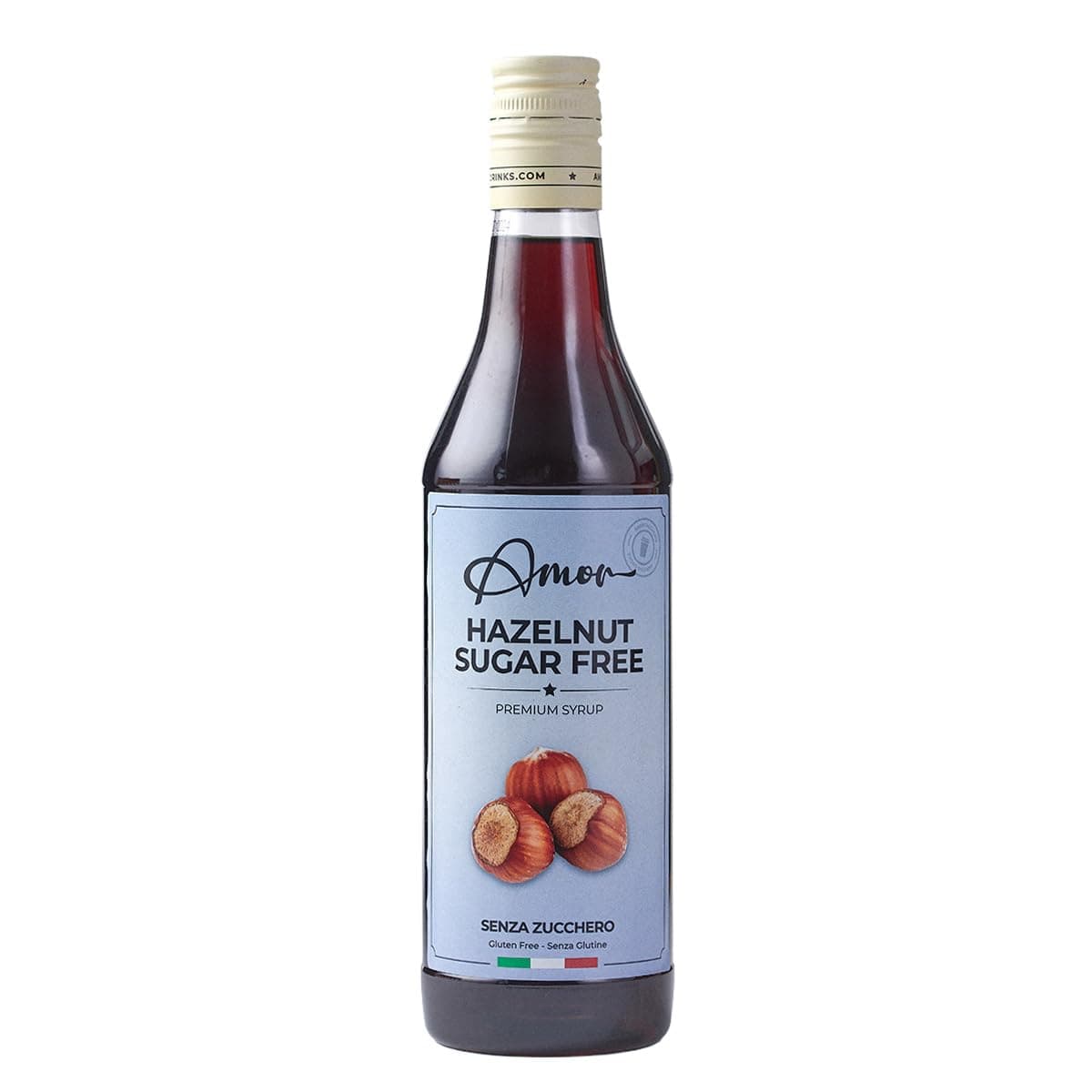 Amor Hazelnut Sugar-Free Syrup (750ml)