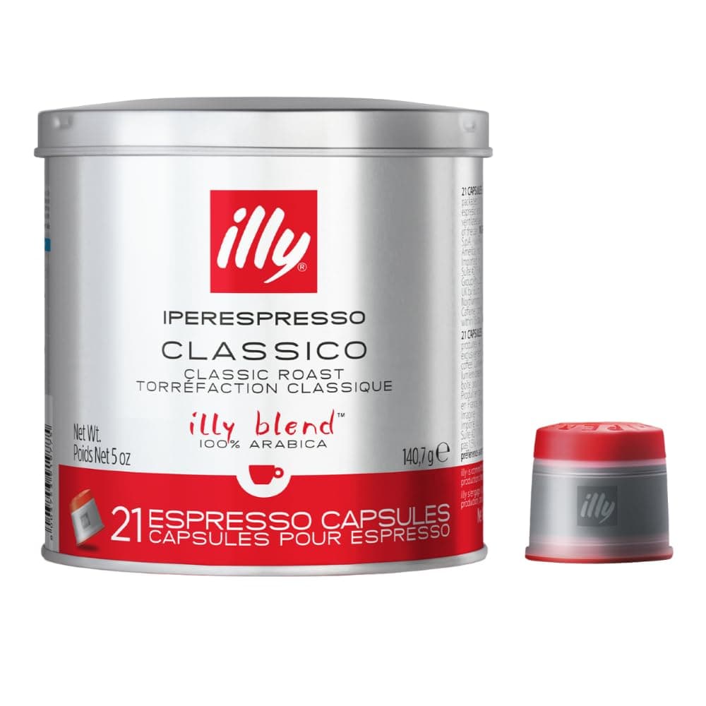 illy iperEspresso Capsules Medium Roasted Coffee, 5-Ounce, 21-Count Capsules
