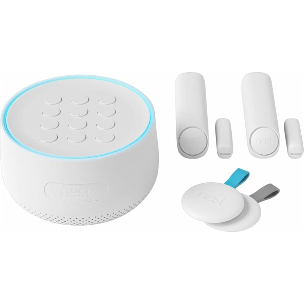 Nest Secure Home Security Alarm System Starter Pack w/ 2 Detect Sensors & 2 Tags