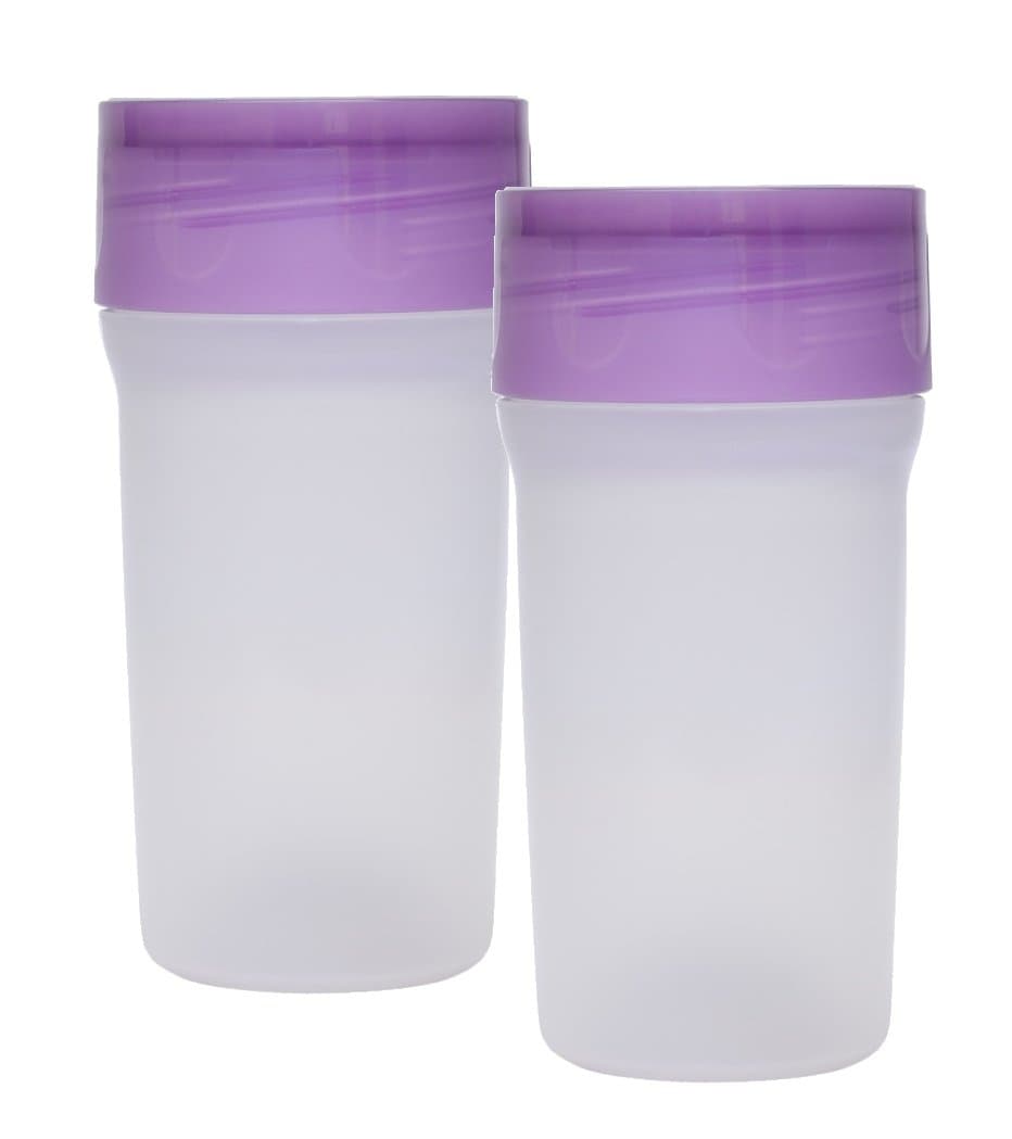 Litecup TWIN PACK - the no-spill sippy cup that lights up - Purple