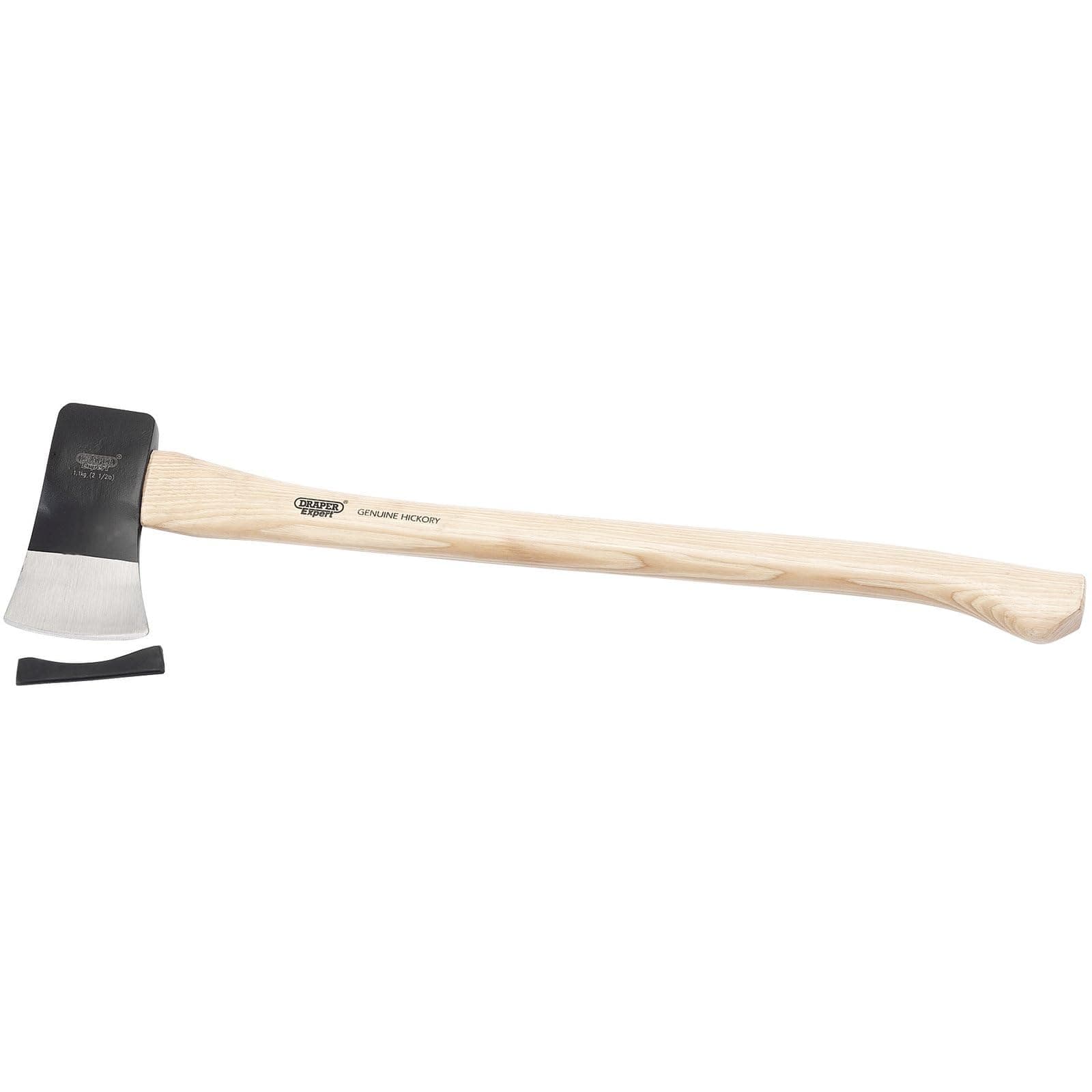 Draper Expert 1.1 kg Yankee Feeling Axe | 2.5lb Straight Grain Hickory Shafted Wood Chopping Hatchet | Ergonomic Wood Grip | 83978