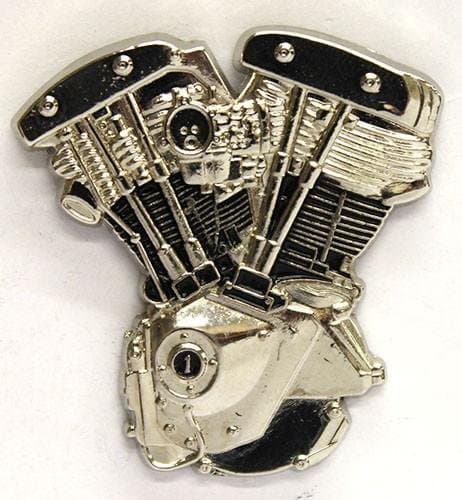 Harley Davidson Panhead Motor Pin Badge
