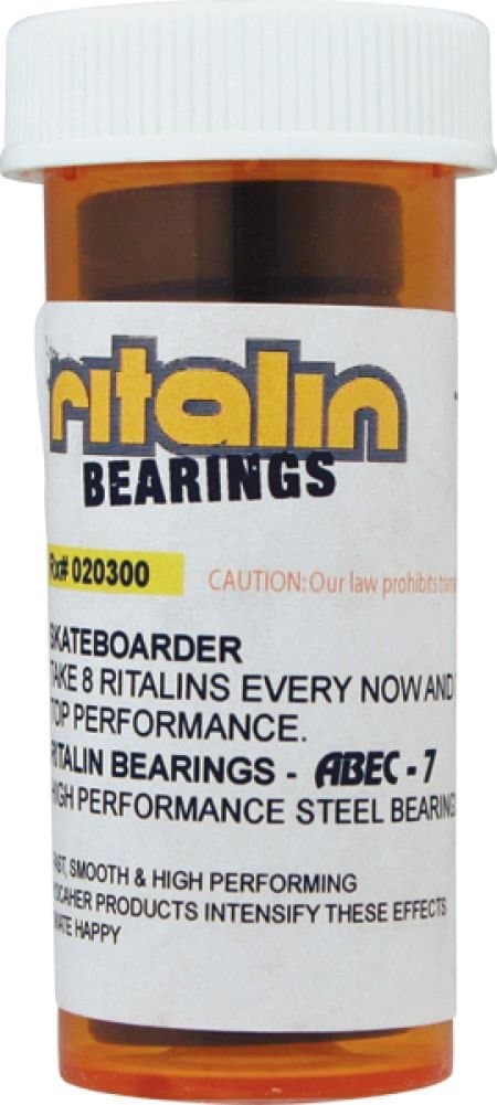 Ritalin Bearings Abec 7 Chrome Skateboard Bearings