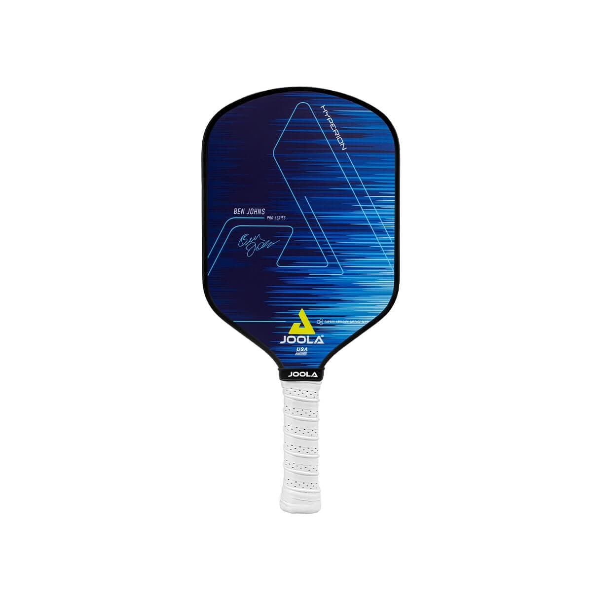 JOOLA Ben Johns Hyperion Pickleball Paddle - Select Raw Carbon Surface or Carbon Abrasion Surface for Increased Power and Spin - Elongated Grip Handle - Carbon Fiber Pickleball Paddle - USAP Approved