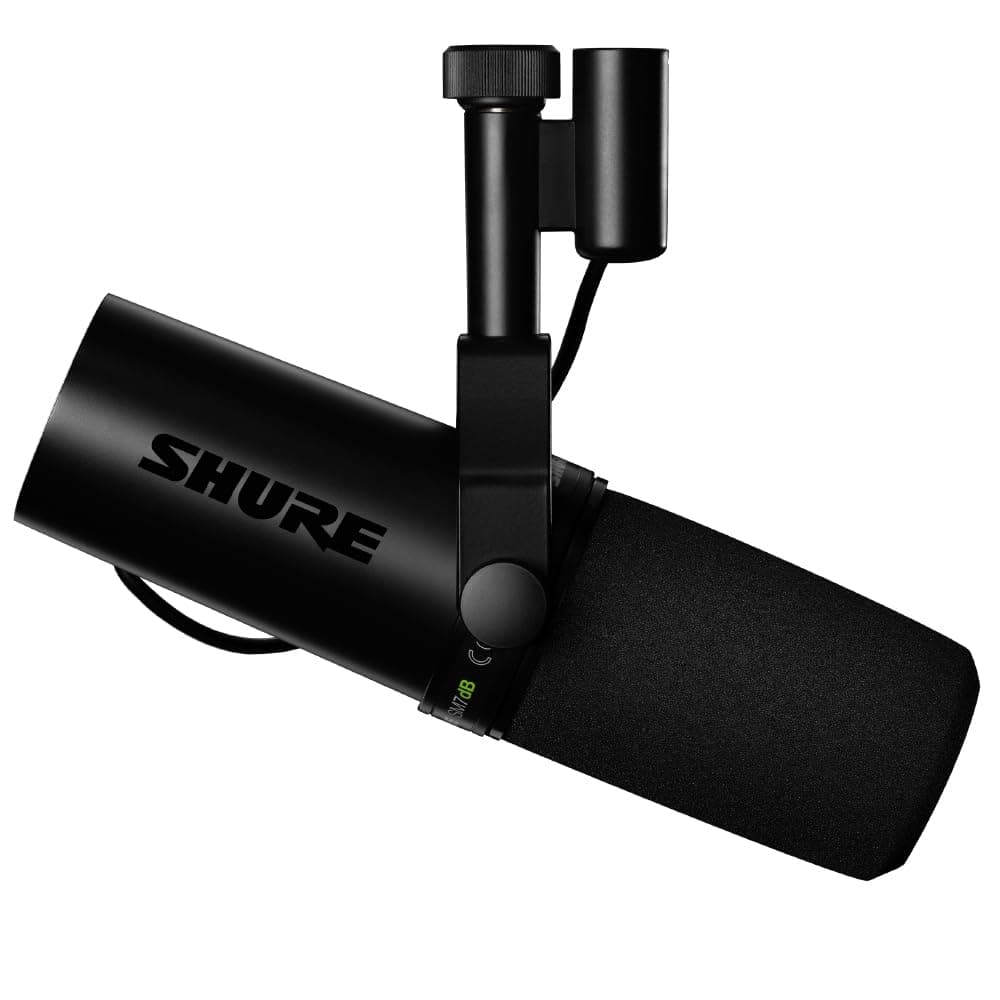 Sure Dynamic Microphone with SM7dB Preamplifier: Cardioid Unidirectional XLR Wired Streaming Distribution YouTube Voice Music Performance Recording Recording Live Gaming, Podcast, Vocal, DTM