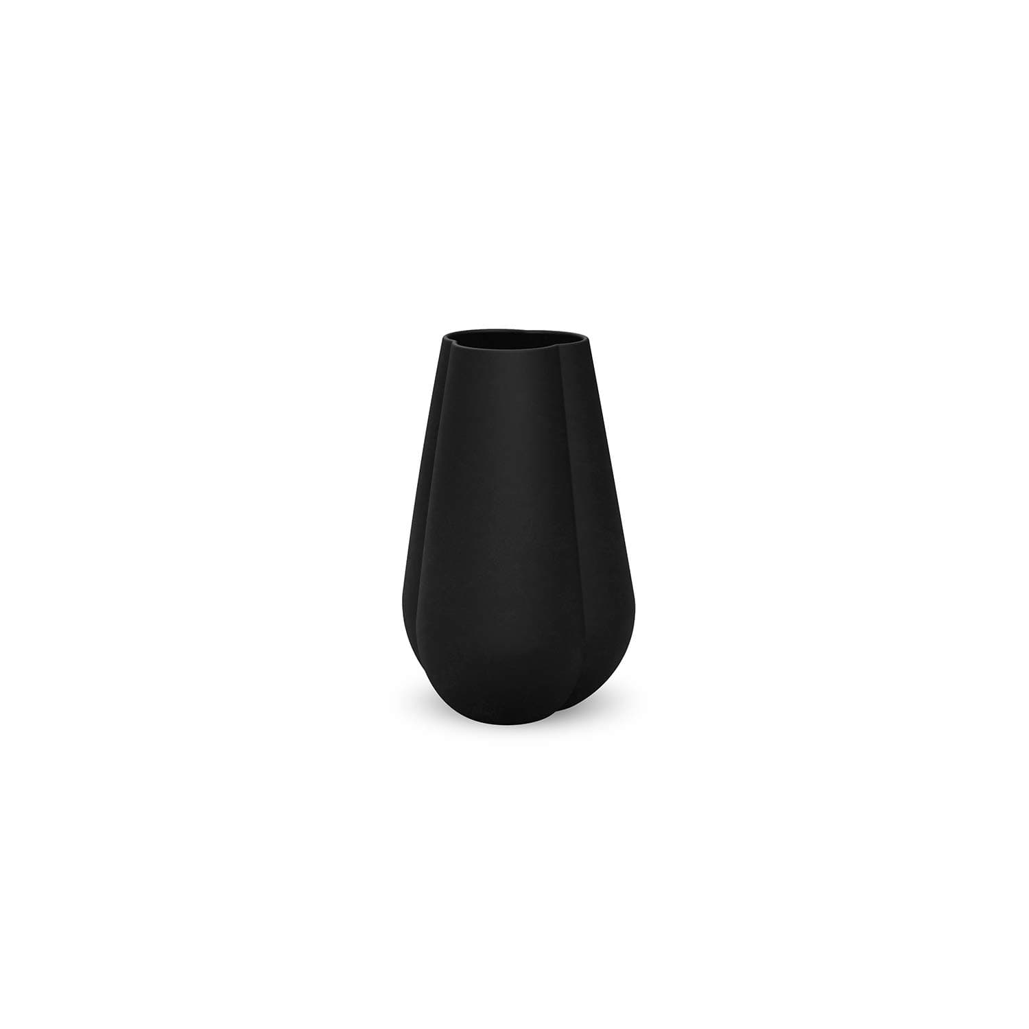 Cooee DesignClover 11cm Black Ceramic Vase 7 cm