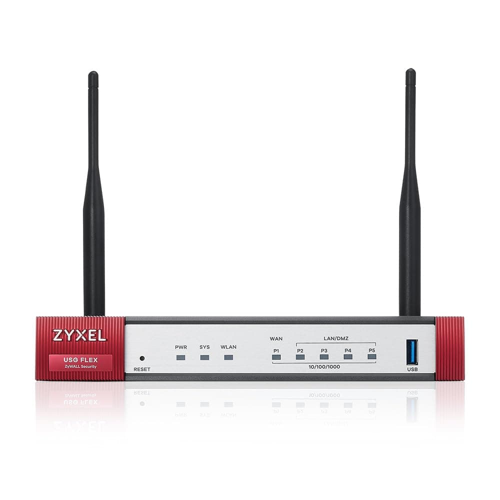 Zyxel VPN Firewall 350 Mbps VPN Speed | 10-User Recommendation | 2 Gigabit LAN Ports, GIGabit WAN Port, IPv6 Support, Advanced Security Features, USGFLEX50AX-US0101F