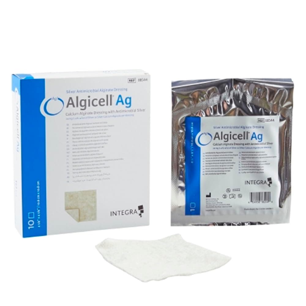 ALGICELL Ag Silver Calcium Alginate - 4.25 x 4.25 - 10ct by DermaScience
