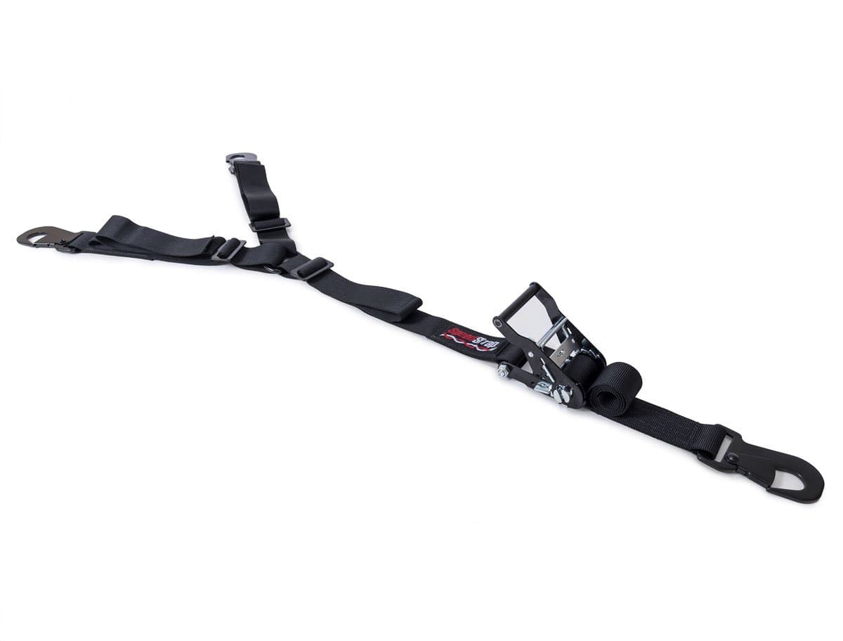 17570 Black 3-Point Spare Tire Tie Down with Flat Snap Hook, 1 Pack