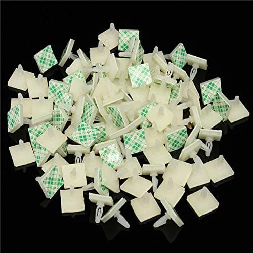 Screws 100 PCS HC-5 Nylon Plastic Stick On PCB Spacer Standoff Locking Snap-in Posts Fixed Clips Adhesive 3mm Hole Support