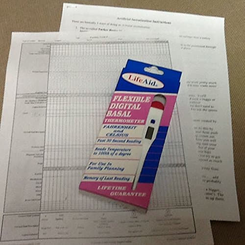Ovulation Test & Charting Kit, Bonus 3 HCG Pregnancy Tests, Basal Thermometer, 10 LH Test Strips