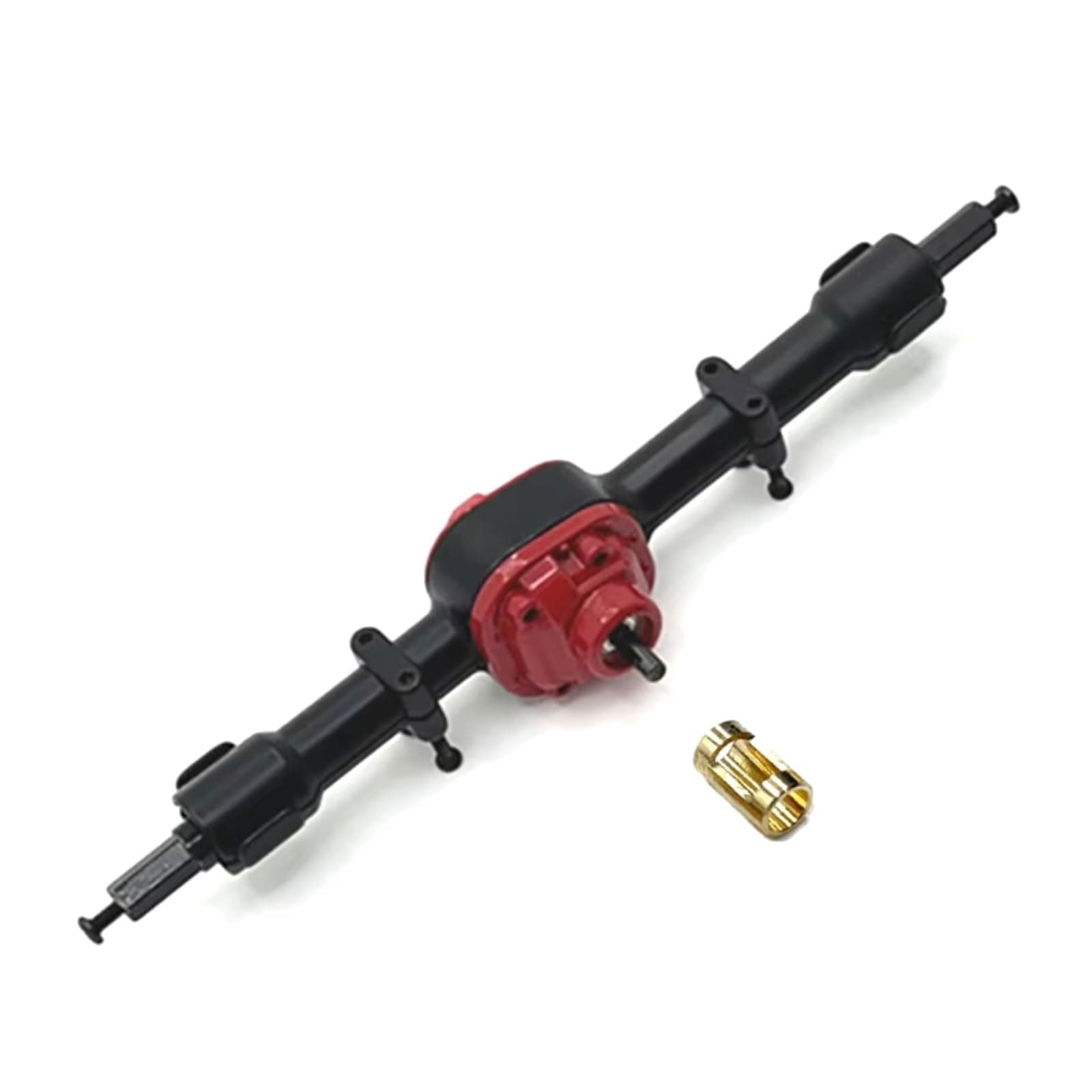 for MN for 78 82 D90 D91 D96 D99S 1/12 Metal Front and Rear Axle with 3mm to 4mm Shaft Sleeve RC Car Upgrade Parts Accessor RC Upgrade Parts(Black,After)