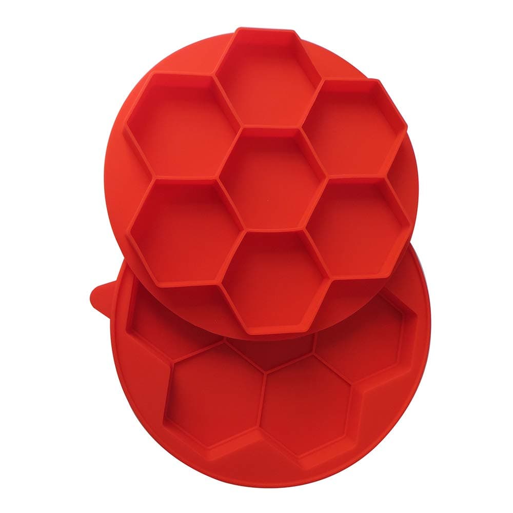 Beach Dual Breakfast Sandwich Maker,Hamburger Maker Mould Machine, Burger Press Patty Maker, 7 -in-1 Innovative Burger Press,Red