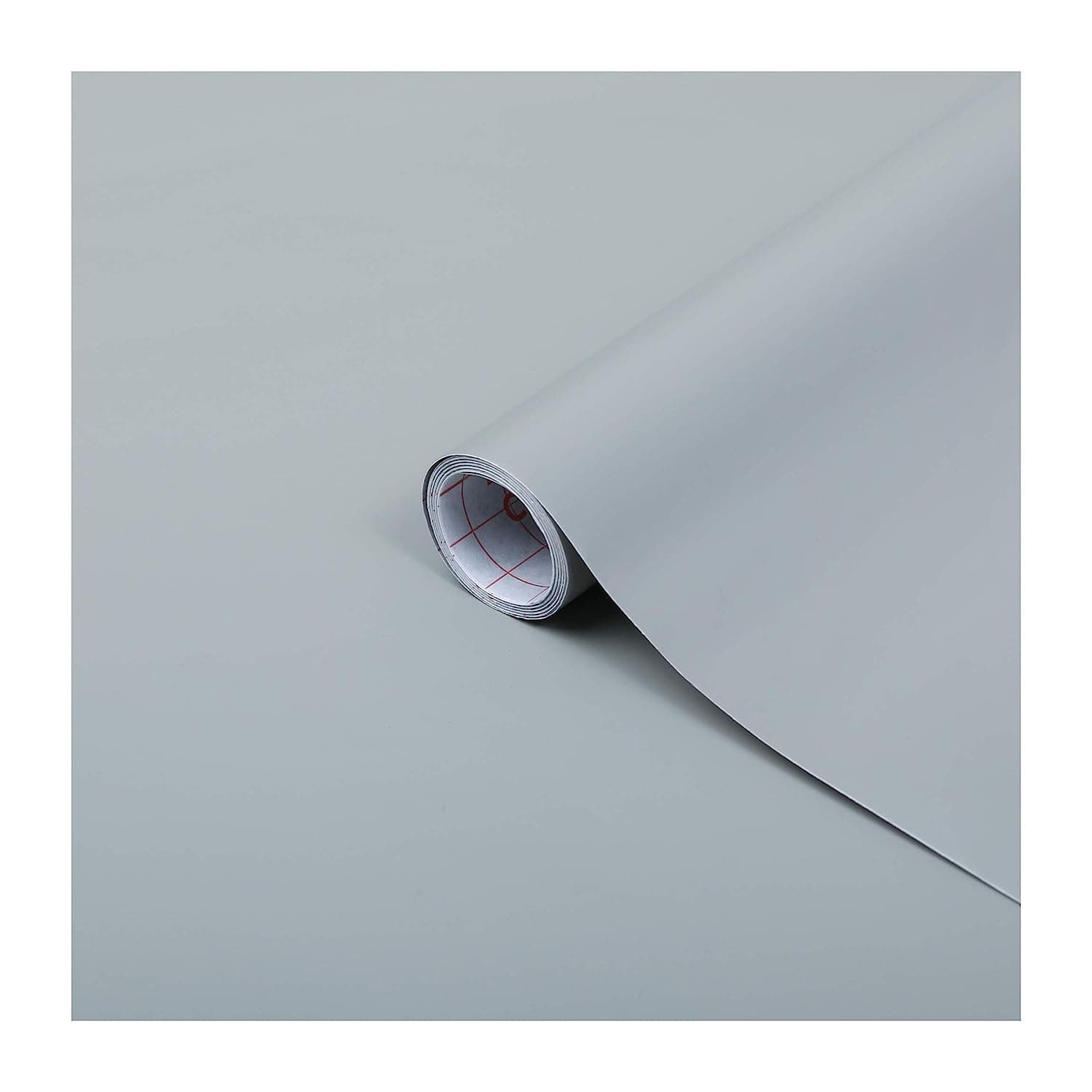 d-c-fix vinyl wrap Gray matt plain 67,5 cm x 2 m - sticky back plastic roll for furniture, kitchen & cupboards - contact paper sticker self adhesive film