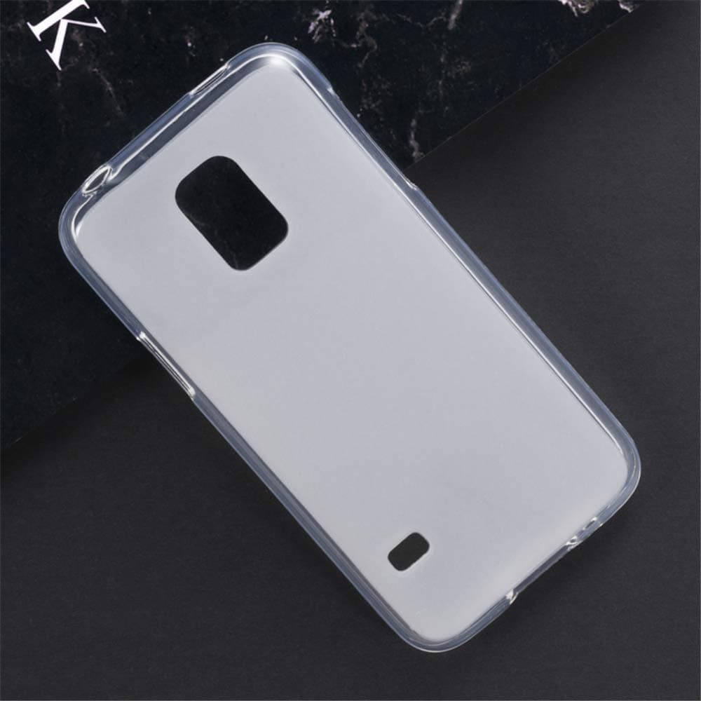 Samsung Galaxy S5 Mini Case, Scratch Resistant Soft TPU Back Cover Shockproof Silicone Gel Rubber Bumper Anti-Fingerprints Full-Body Protective Case Cover for Samsung Galaxy S5 Mini (White)