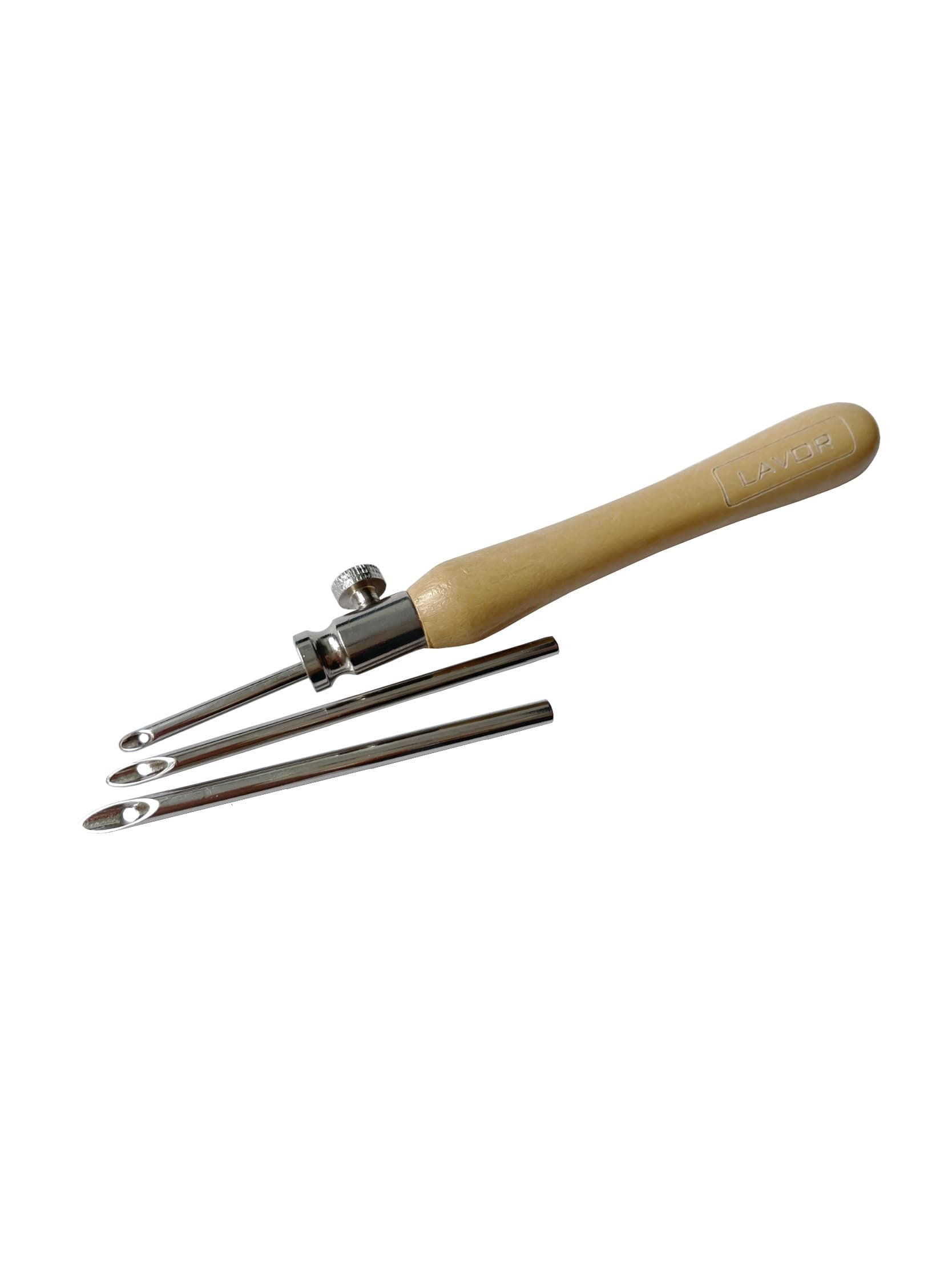 Lavor Punch Needle Set with 3 Punch Needle Sizes and Instructions - for Floss and Yarn