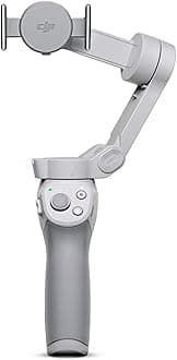 OM 4 - Handheld 3-Axis Smartphone Gimbal Stabilizer with Grip, Tripod, Gimbal Stabilizer Ideal for Vlogging, YouTube, Live Video, Phone Stabilizer Compatible with iPhone and Android