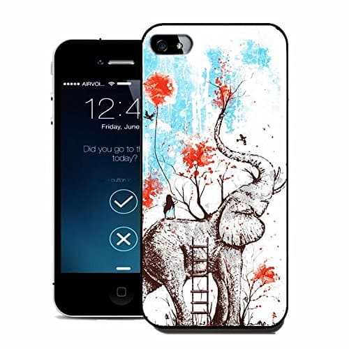 ABCiphonecase 3D DIY Best PC Hard Cases for iPhone 5 5S (Romantic Fairy Elephant)