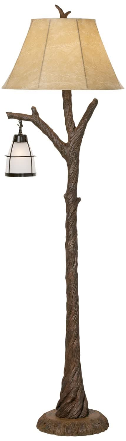Pacific Coast Lighting 62.5" Tree Trunk Floor Lamp with Night Light
