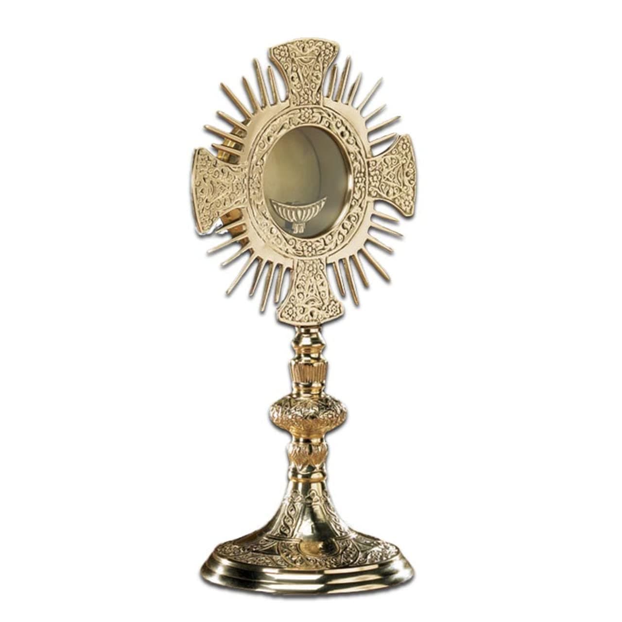 Cross and Rays Monstrance with Luna