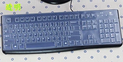 Waterproof Dustproof Transparent Clear Silicone Keyboard protector cover for Logitech Mk120 K120