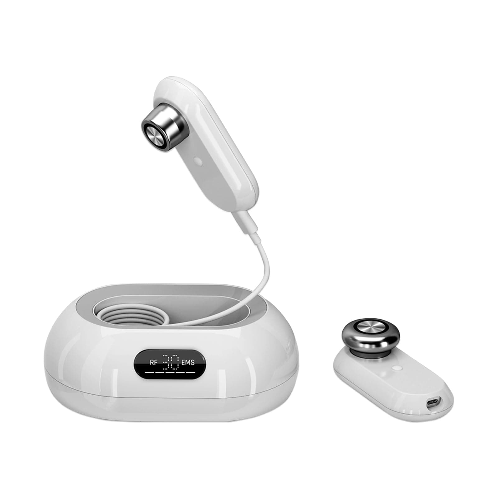 RF Radio Frequency Machine - Face Massager, with RF+EMS Mode Double Beauty Effect, Professional Anti Aging Device has Body and Face Probe, Salon Effect Level Face and Body Lifting Machine