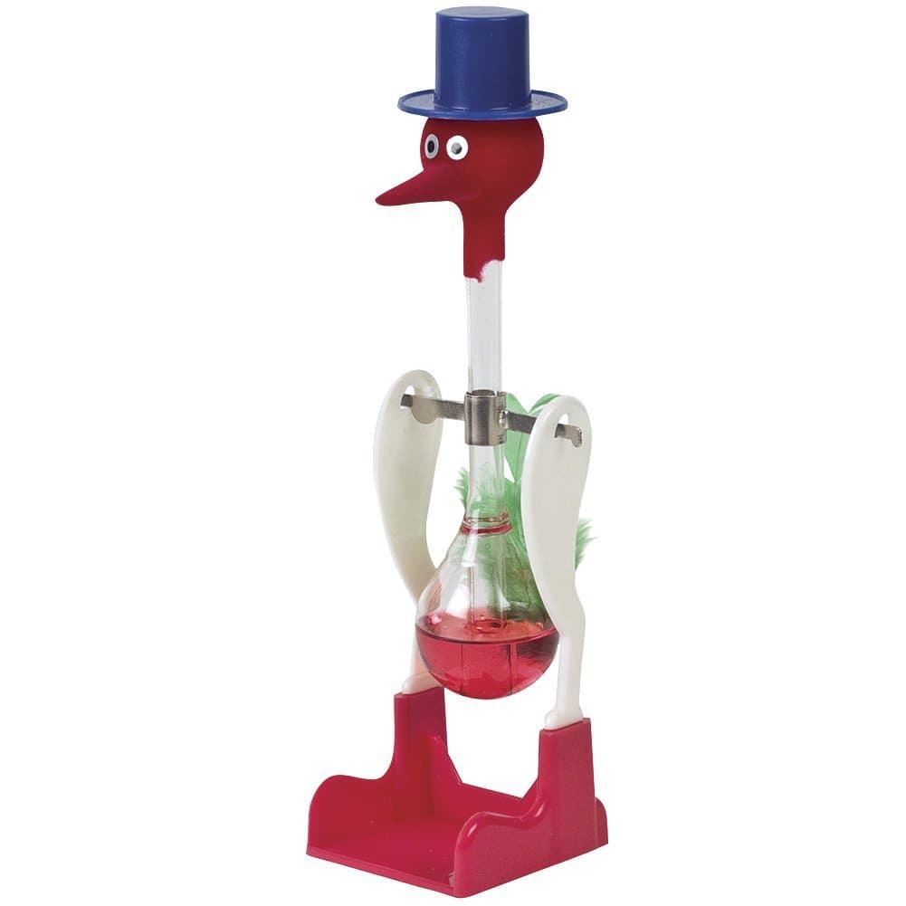 PowerTRCDrinking Bird Red Retro Happy Dippy Figure