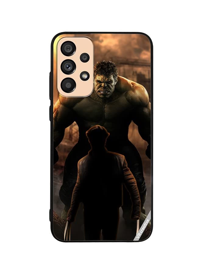 VR CreativeProtective Case Cover For Samsung Galaxy A33 5G Hulk Vs Xman Design Multicolour NR056721