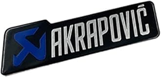 Heat Resistant Aluminium Sticker Decal For Akrapovic Exhaust Muffler Motorcycle (Color : JH128)