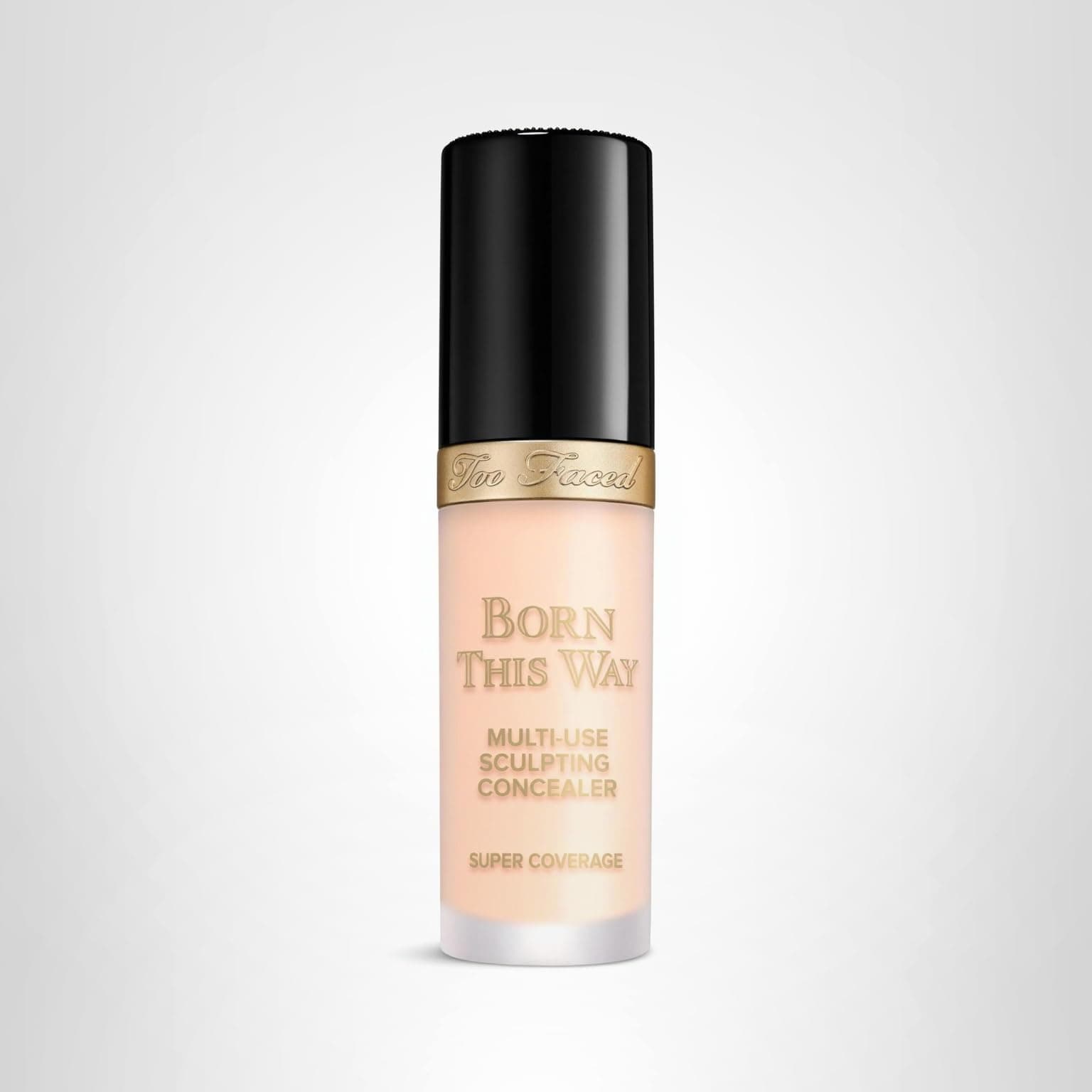 Too Faced Born This Way Super Coverage Multi-Use Concealer | Full Coverage, Non-Comedogenic, Oil Free + Long Lasting Concealer | Hyaluronic Acid, Coconut Water + Alpine Rose | 0.45 Fl Oz, Cream Puff