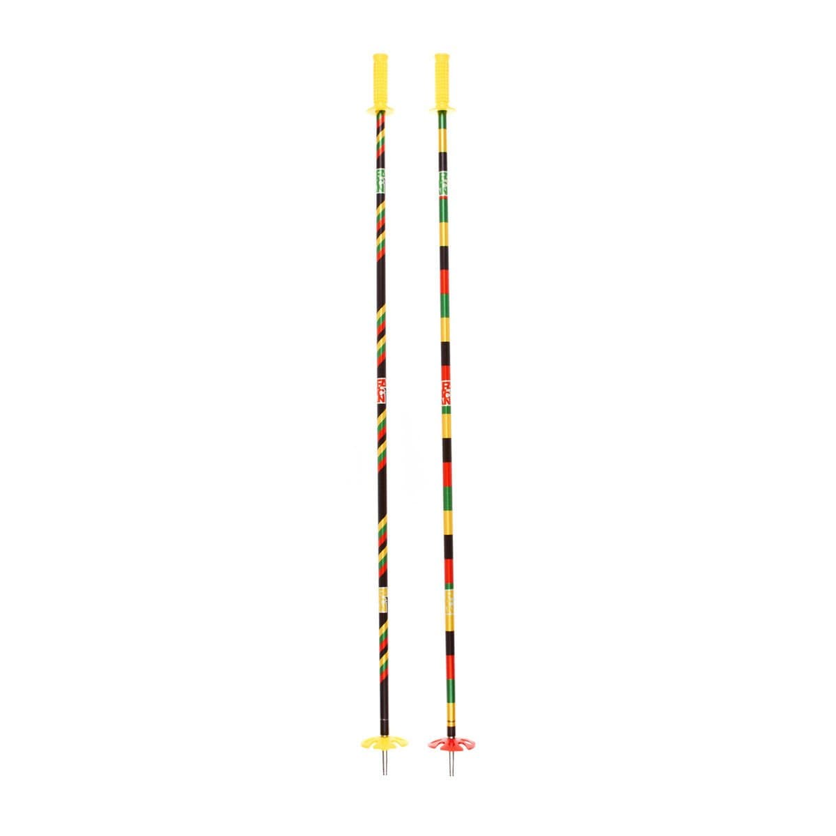 Fatcan New Rasta Ski Poles - Multicolour