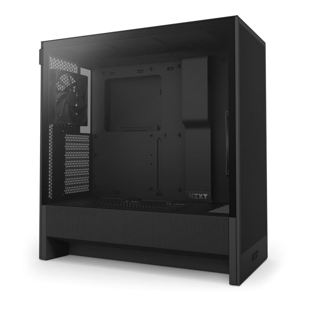 H5 Flow 2024 - Compact ATX Mid-Tower PC Gaming Case - High Airflow - 2 x 120mm Fans Included - 360mm Front & 240mm Top Radiator Support - Cable Management System - Tempered Glass - Black