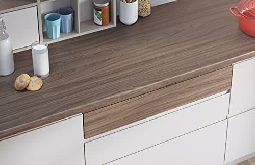 Egger Contemporary Natural Carini Walnut Wood Effect Laminate Kitchen Worktops - 38mm Offcut Bathroom Work Surface 40mm Breakfast Bar - 1.5m x 920mm x 38mm Breakfast Bar