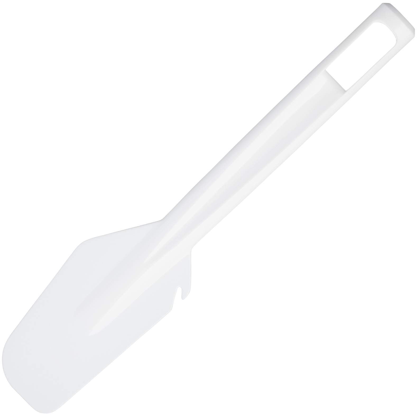 KitchenCraft Plastic Spatula, Flexible Bowl Scraper, for Cooking and Baking, 26.5 cm, White
