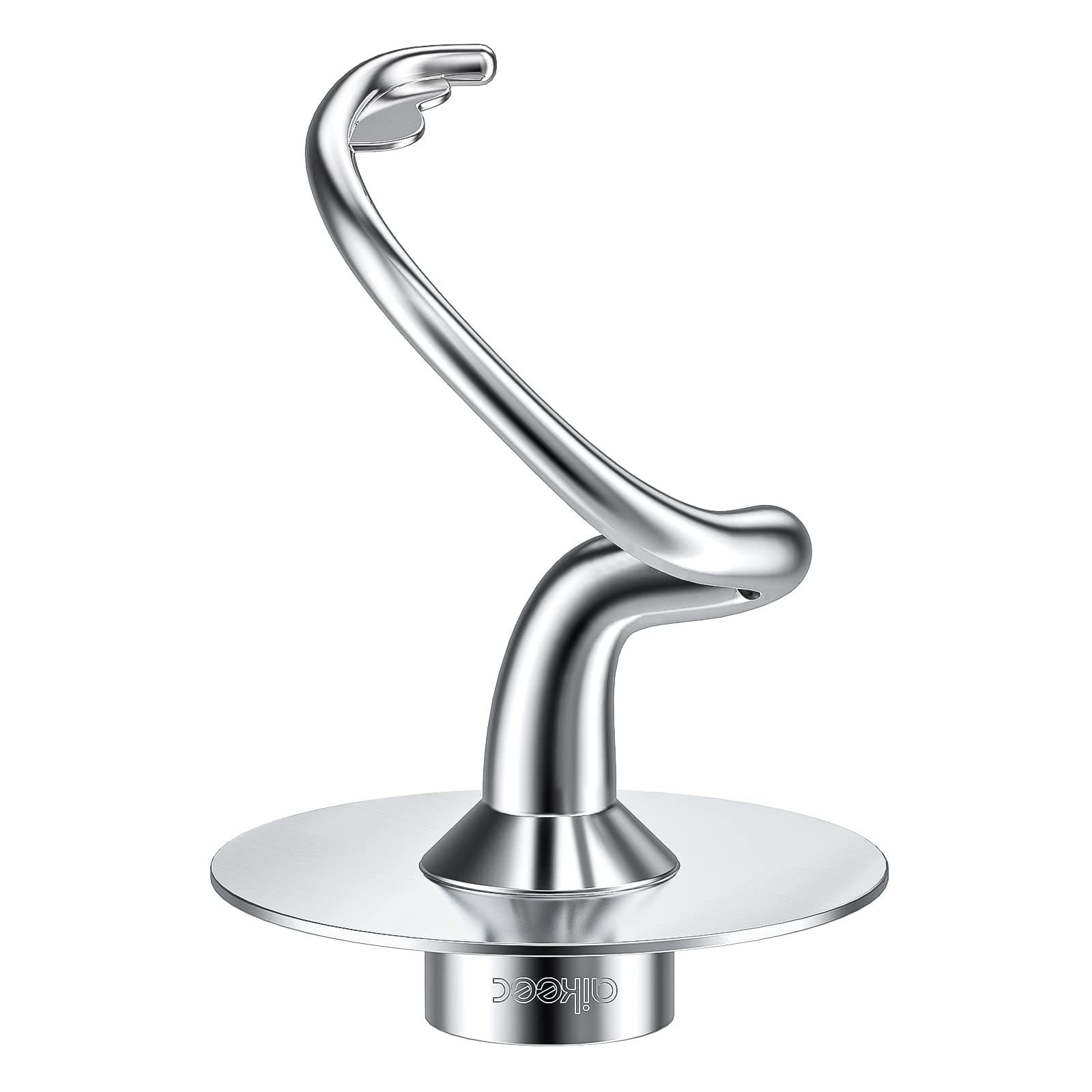 Spiral Dough Hook Accessories, aikeec Fully Stainless Steel K45DH for Kitchen aid 4.5/5 Quart Tilt-Head Stand Mixer, Mess Free Mixer Accessory, Dishwasher Safe