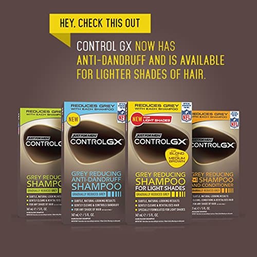 Just For Men Control GX Grey Reducing Anti-Dandruff Shampoo, 147 ml