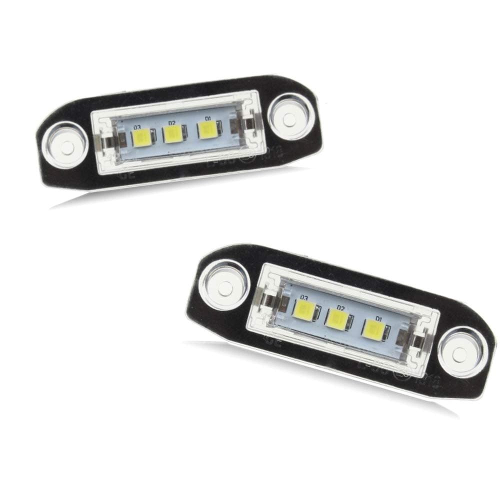 Rui Xin 213 2PCS White LED light Error Free Number License Plate Lights Car Number Lamp For Volvo S80 XC90 S40 V60 XC60 S60 V70 C70 Lamp Bulb Kit