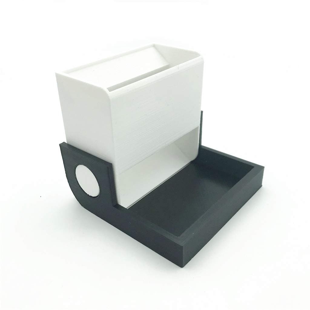 Foldable Dice Tower for DND， RPGs Board Games Accessories Dice Equipment for The Settler of Catan, Stone Age, Small World, Ghost Stories， Dungeons & Dragons (White Tower Black Tray S)