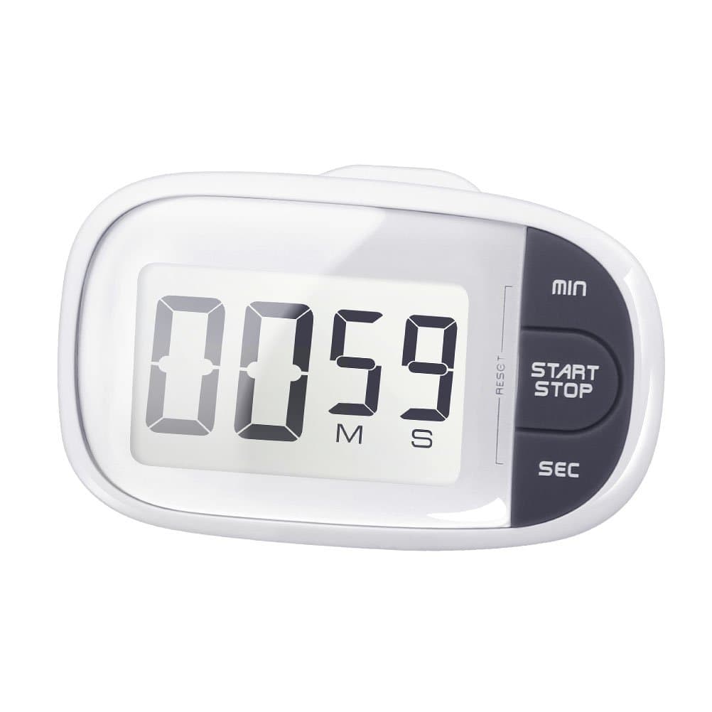 Digital Kitchen Timer for Kids Electric Timer Visual Timer Multifunction Countdown Timer for Exam Test Study Cooking Dressing Mask Skincare, Large LCD Display, Loud Alarm, Magnetic Stand