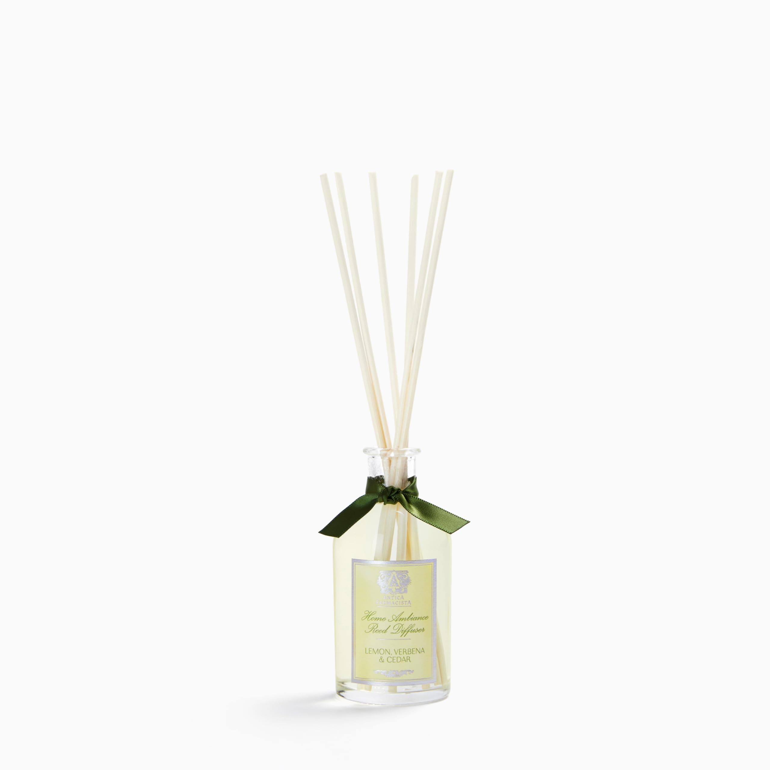 Home Ambiance Diffuser - Long-Lasting Reed Scent Diffuser - Luxury Room Freshener Gift - Lemon, Verbena & Cedar, 3.4 fl oz